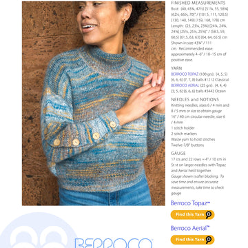 Berroco Rika Jumper Knitting Pattern