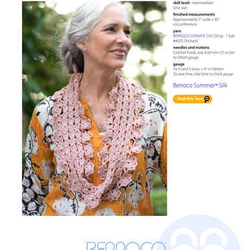 Berroco Alleine Cowl Crochet Pattern