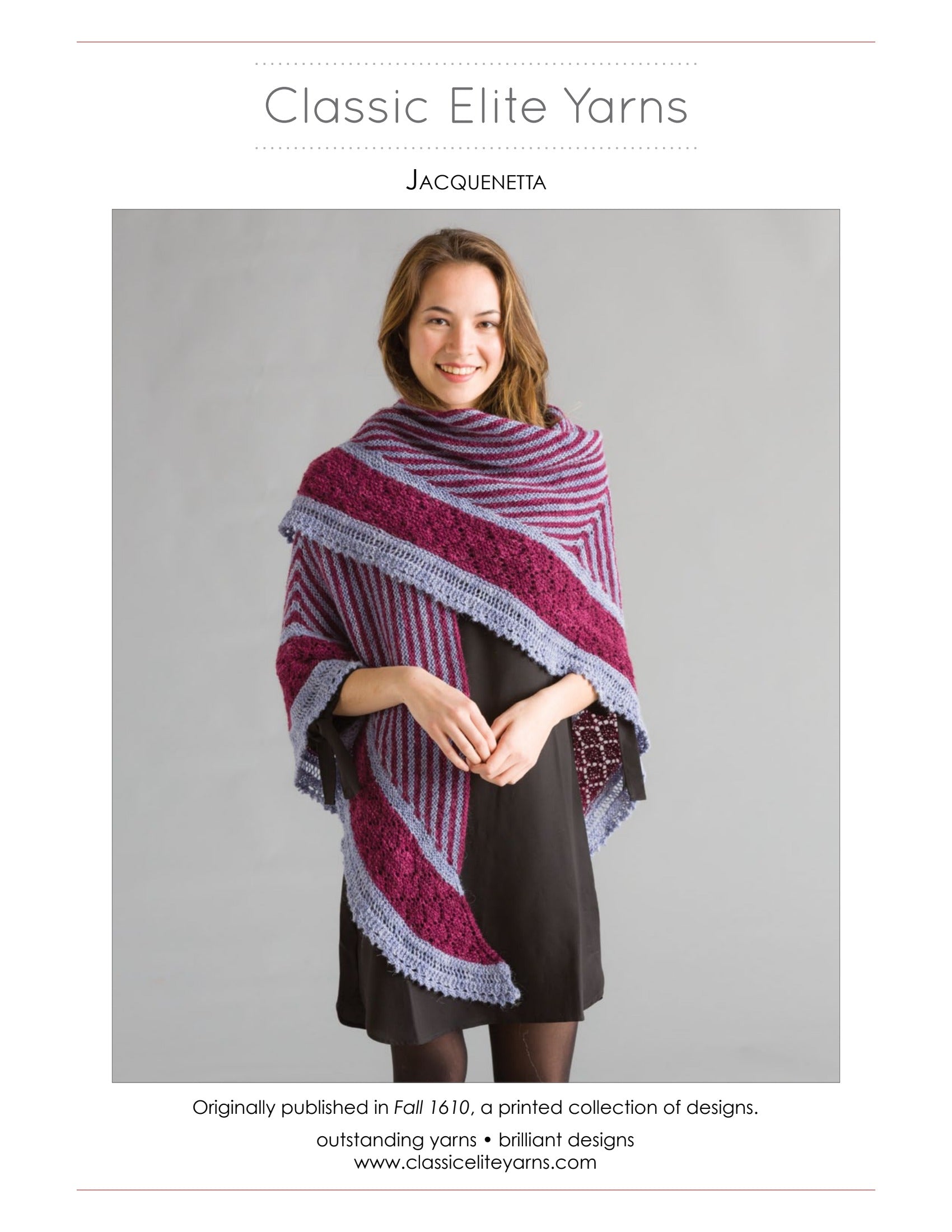 Classic Elite Yarns Jacquenetta Wrap Knitting Pattern