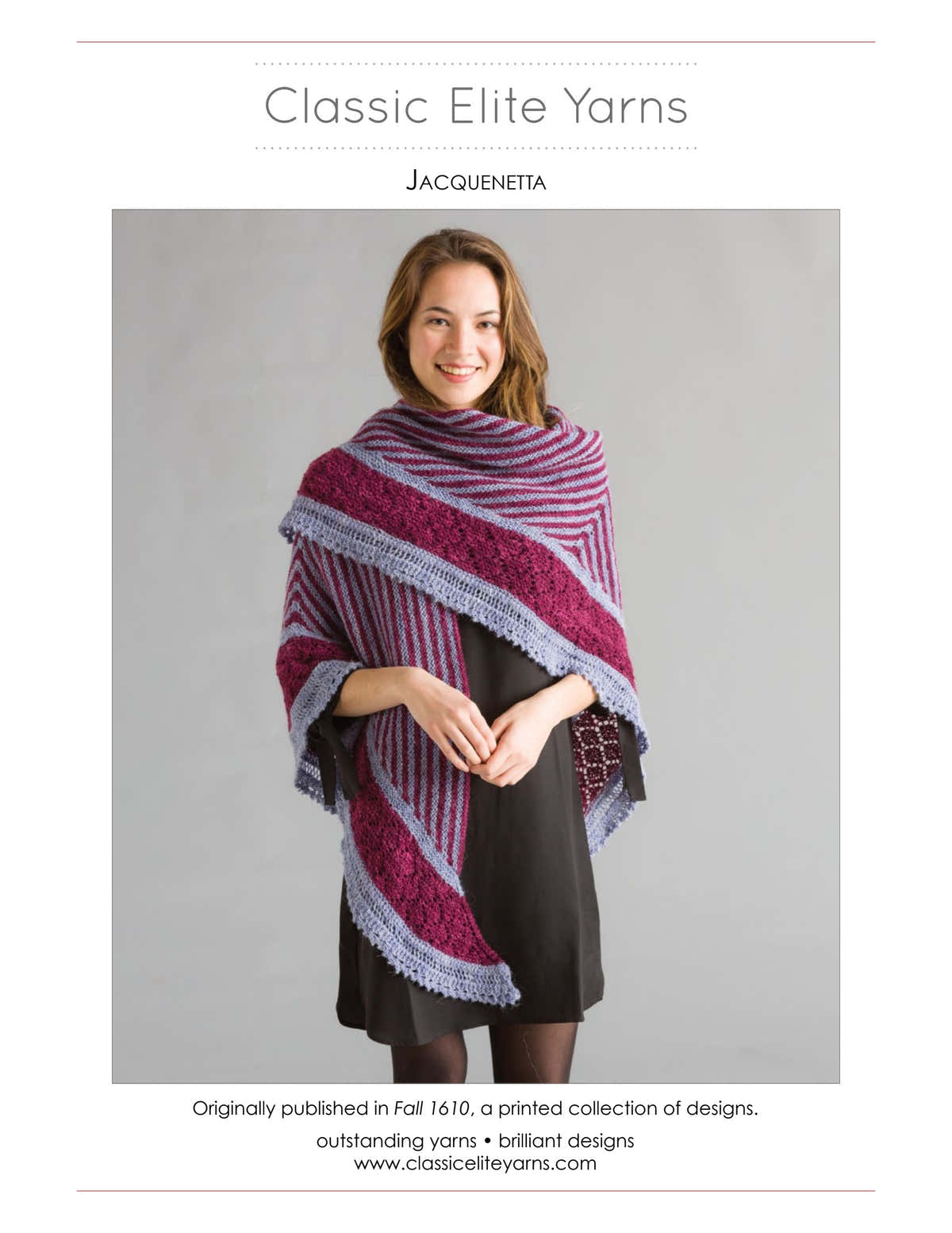 Classic Elite Yarns Jacquenetta Wrap Knitting Pattern