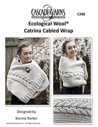Cascade Yarns C Catrina Cabled Wrap Shawl Crochet Pattern
