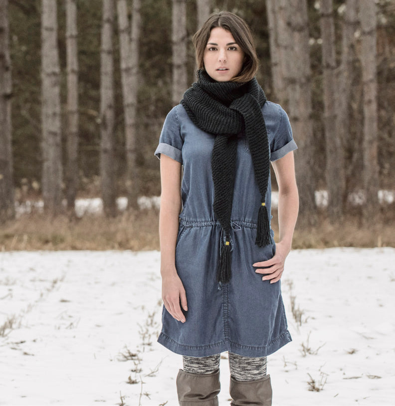 Blue Sky Fibers St. Cloud Scarf Knitting Pattern
