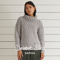 Debbie Bliss Phillipa Cable Yoke Sweater Knitting Pattern