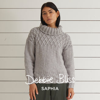 Debbie Bliss Phillipa Cable Yoke Sweater Knitting Pattern
