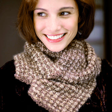 Two Color Tweed Scarf Knitting Pattern