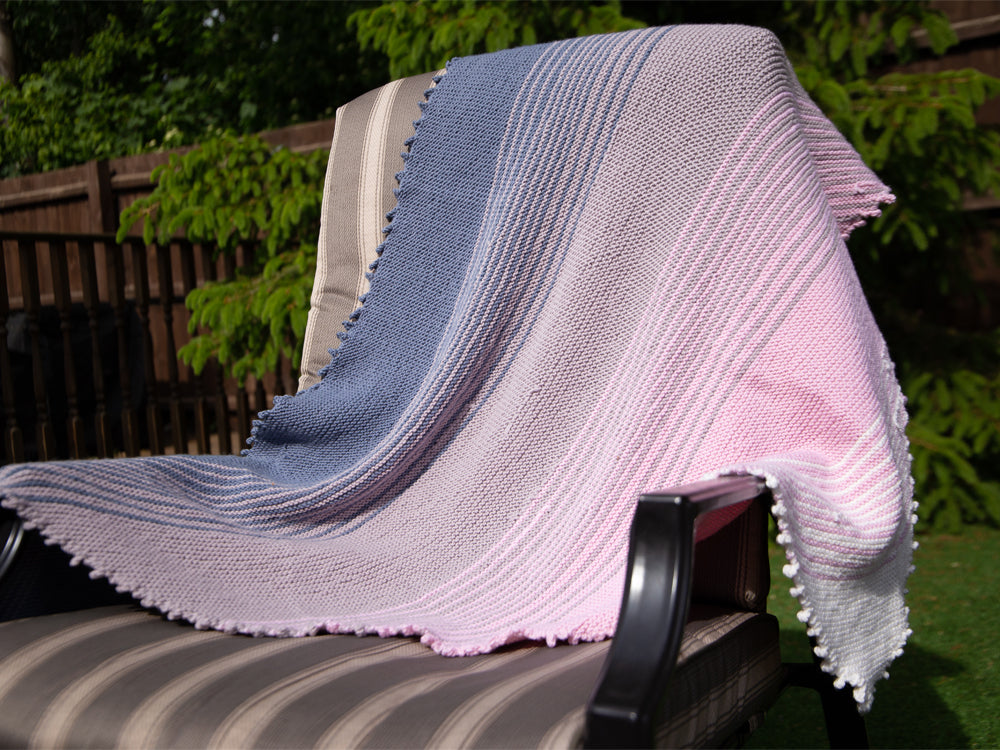 Deramores Ombre Shawl Wrap Knitting Pattern