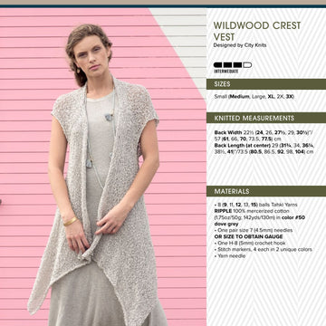 Tahki Yarns Wildwood Crest Vest PDF