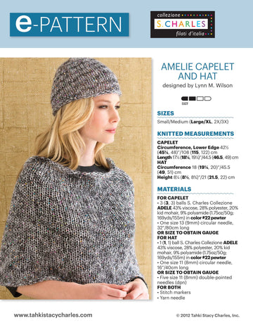 Stacy Charles Fine Yarns Amelie Capelet and Hat PDF