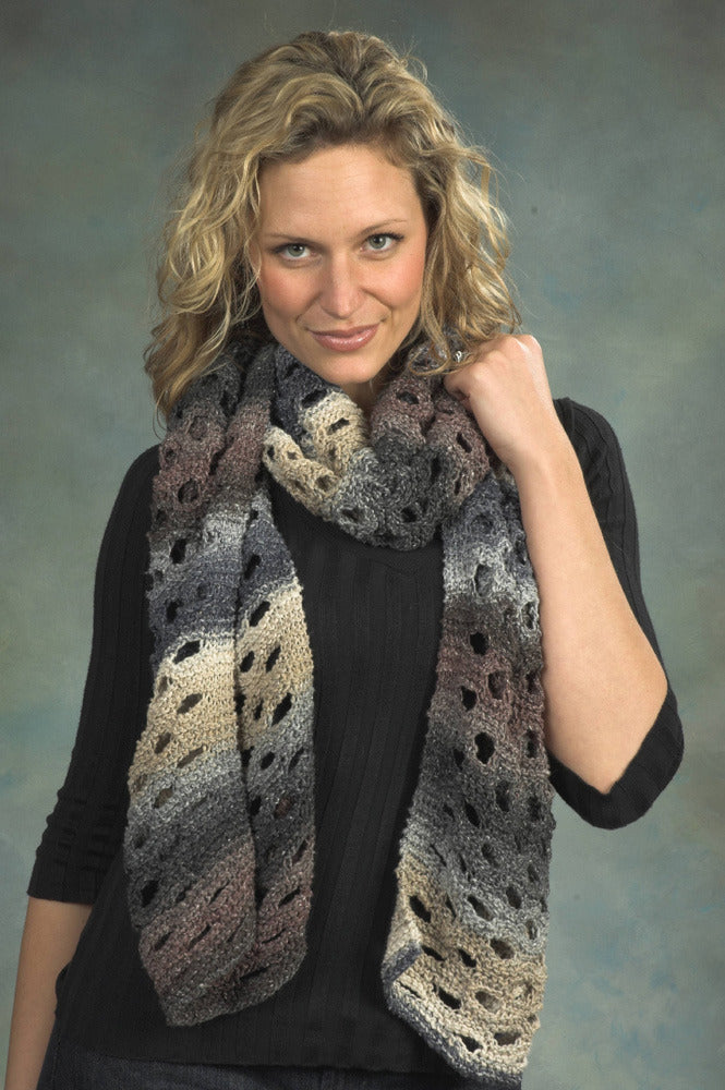 Swiss Cheese Scarf Knitting Pattern