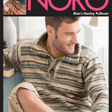 Man's Henley Pullover in Noro Nishiki - 14864 - PDF