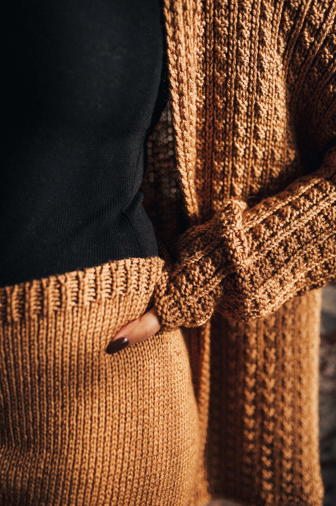 Emelio Cardigan in Lion Brand Basic Stitch Skein Tones - M20406 BSAP PDF