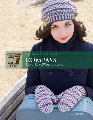 Compass Tam & Mittens Hat Knitting Pattern