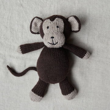 Debbie Bliss Gansey Style Baby Blanket & Monkey Knitting Pattern