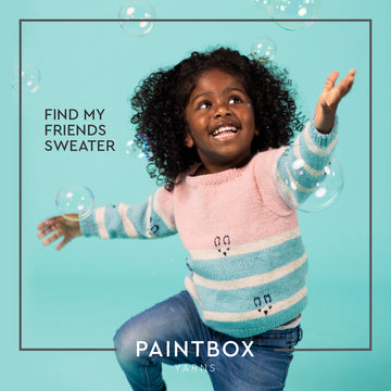 Paintbox Yarns Find My Friends Sweater Jumper Knitting Pattern