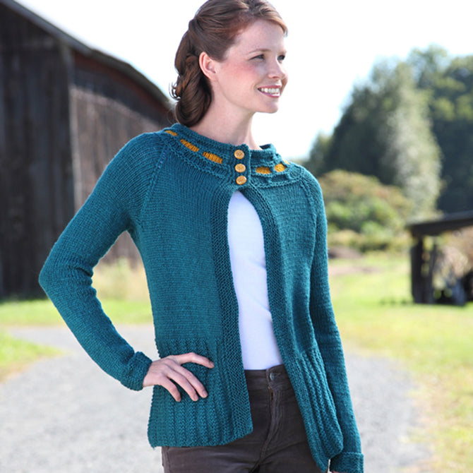 Valley Yarns Pacifica Cardigan Knitting Pattern
