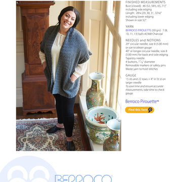 Berroco Sous Sous Cape Knitting Pattern