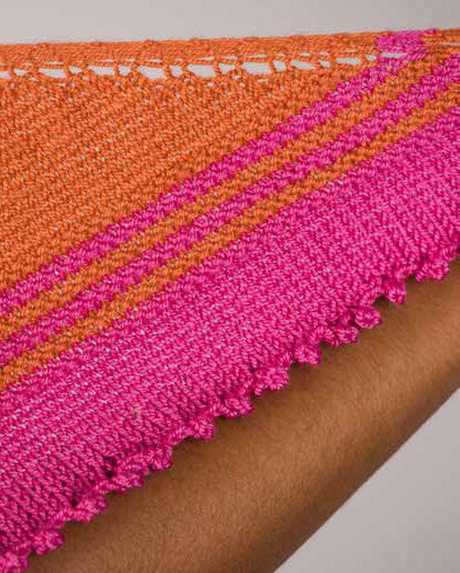 Crescent Moon Shawl Wrap Knitting Pattern