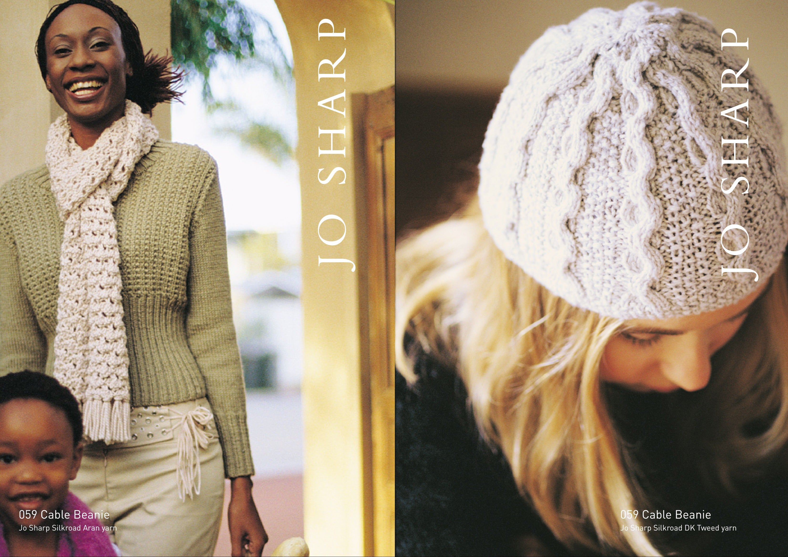 Jo Sharp Cable Beanie Hat Knitting Pattern