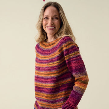TopDown Yoke Sweater Jumper Knitting Pattern