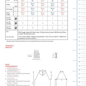 Sirdar 2612 Hero Inside Sweater in Snuggly Replay PDF