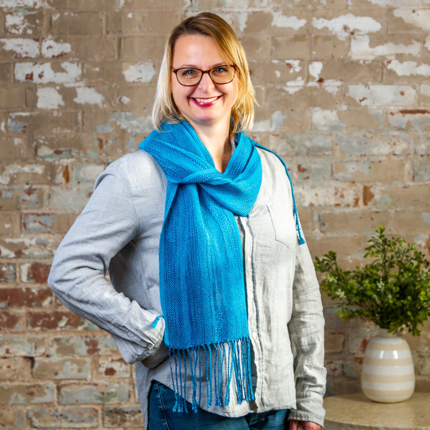 Valley Yarns #228 Ikat-Inspired Scarf For Rigid Heddle