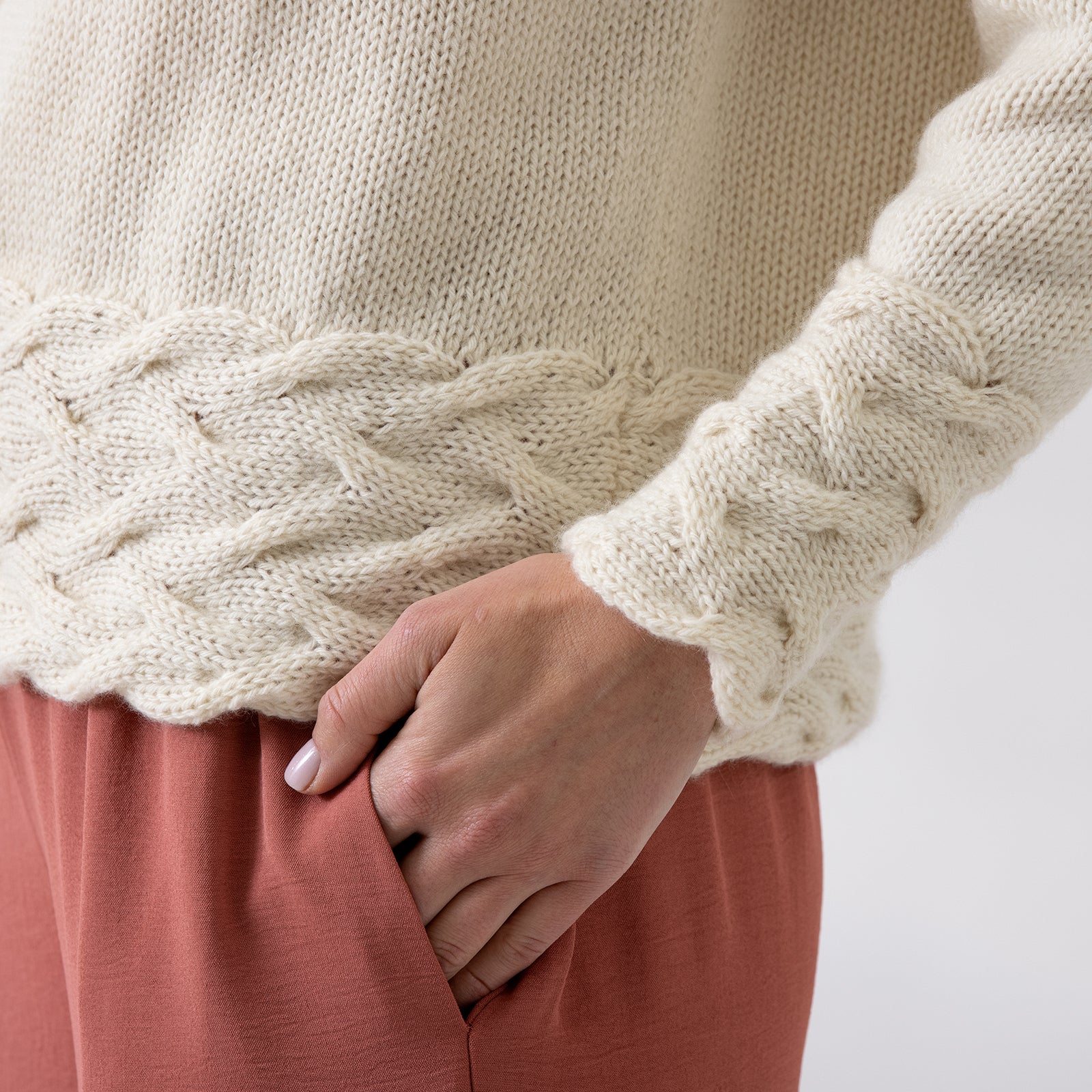 Violet Pullover Jumper Knitting Pattern