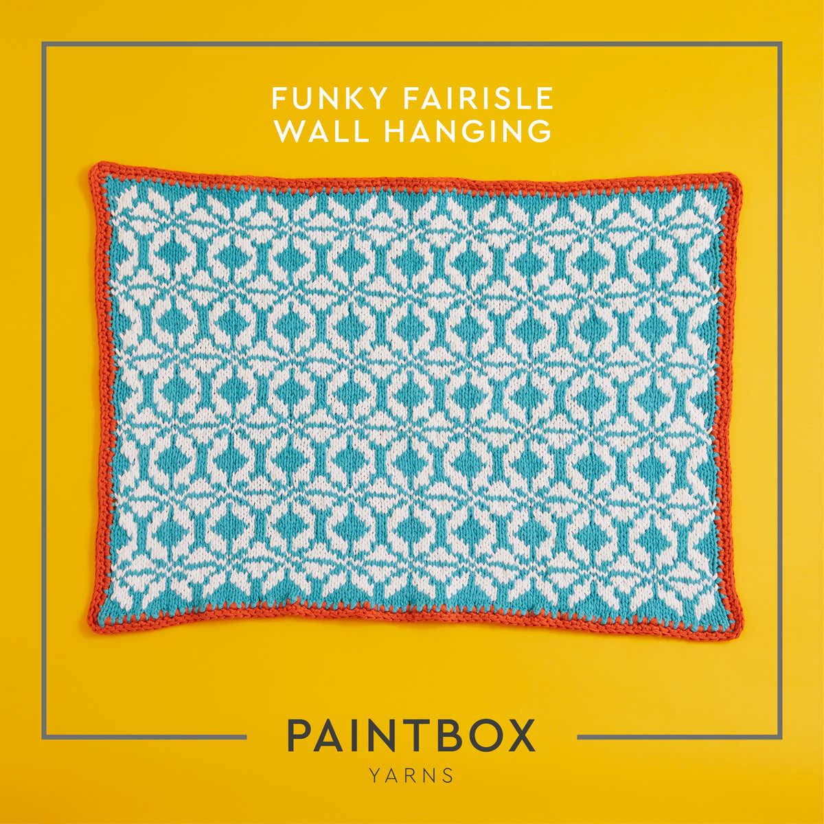Paintbox Yarns Funky Fairisle Wall Hanging Knitting Pattern