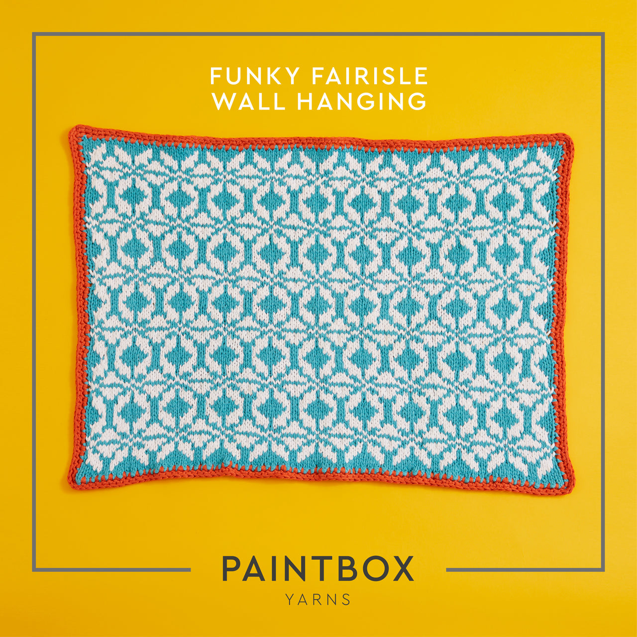 Paintbox Yarns Funky Fairisle Wall Hanging Knitting Pattern