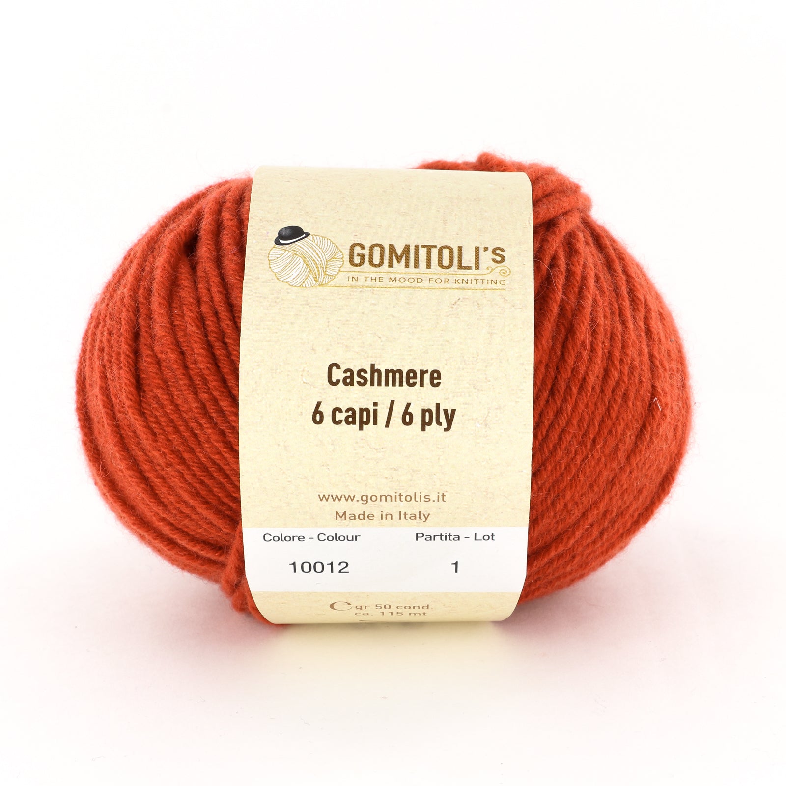 Gomitoli's Cashmere 6 Ply (50g) Yarn - Cashmere Worsted