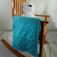 Cascade Yarns C Textured Lap Throw Blanket Knitting Pattern