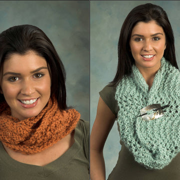 Feather & Fan Cowl Knitting Pattern