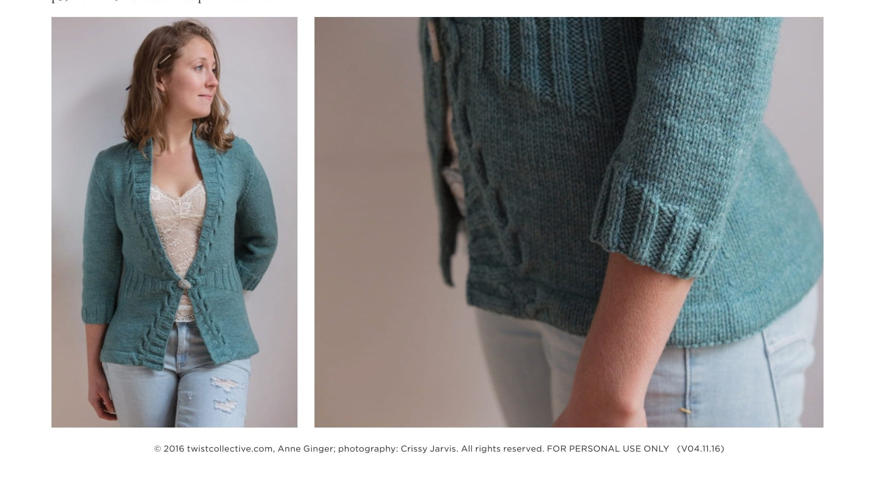Twist Collective Lovat Cardigan Knitting Pattern