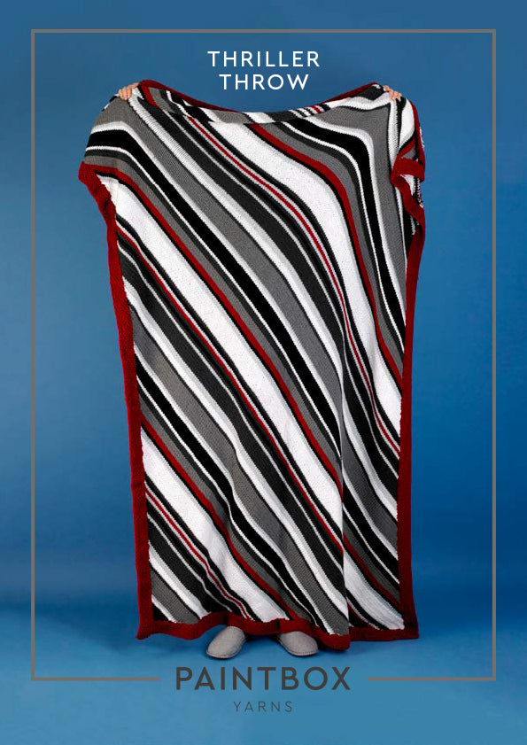 Paintbox Yarns Thriller Throw Knitting Pattern