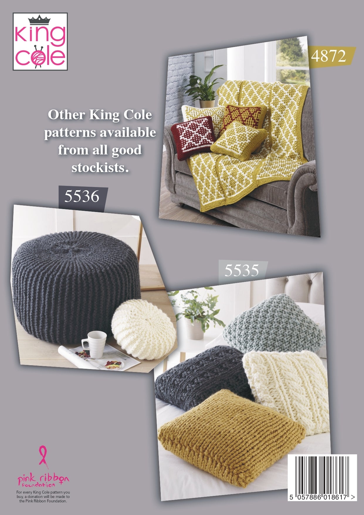 Throw & Cushion Covers Blanket Knitting Pattern
