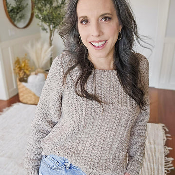 Toasty Wheat Crochet Sweater