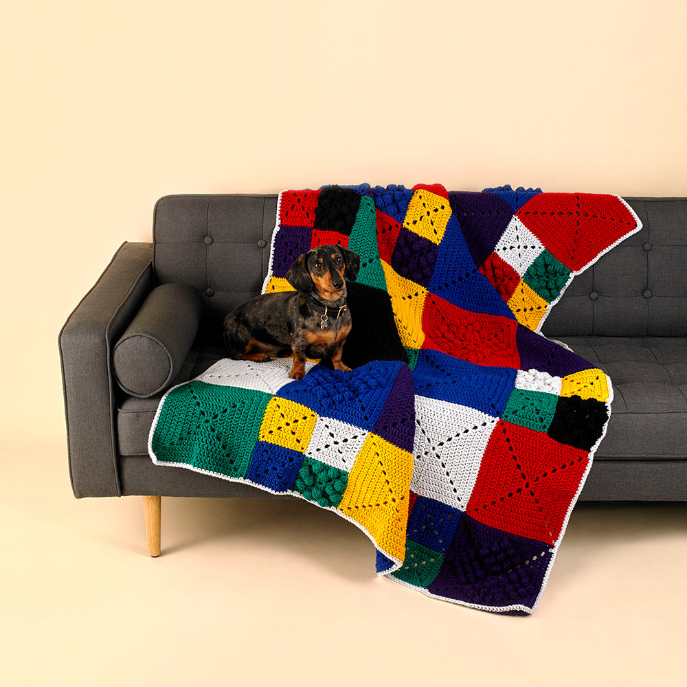Paintbox Yarns Broadway Blanket Crochet Pattern