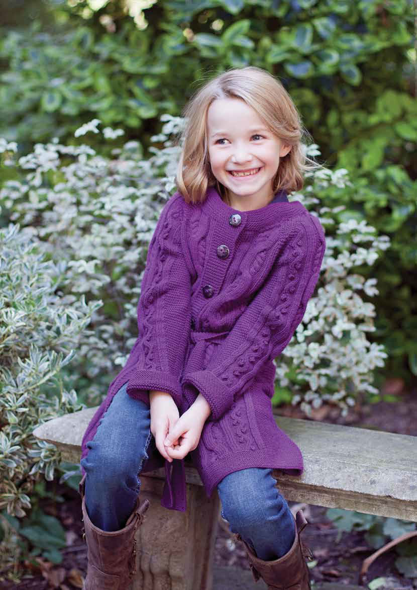 MillaMia Livia Child's Cardigan Knitting Pattern
