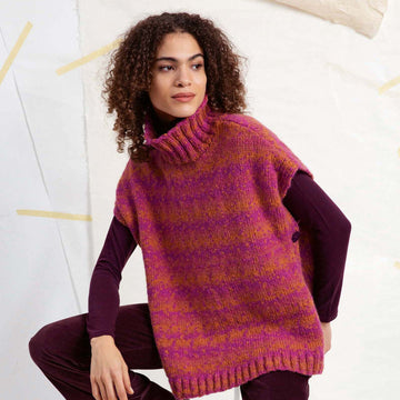 Lang PTO43-07 Poncho Cape Knitting Pattern