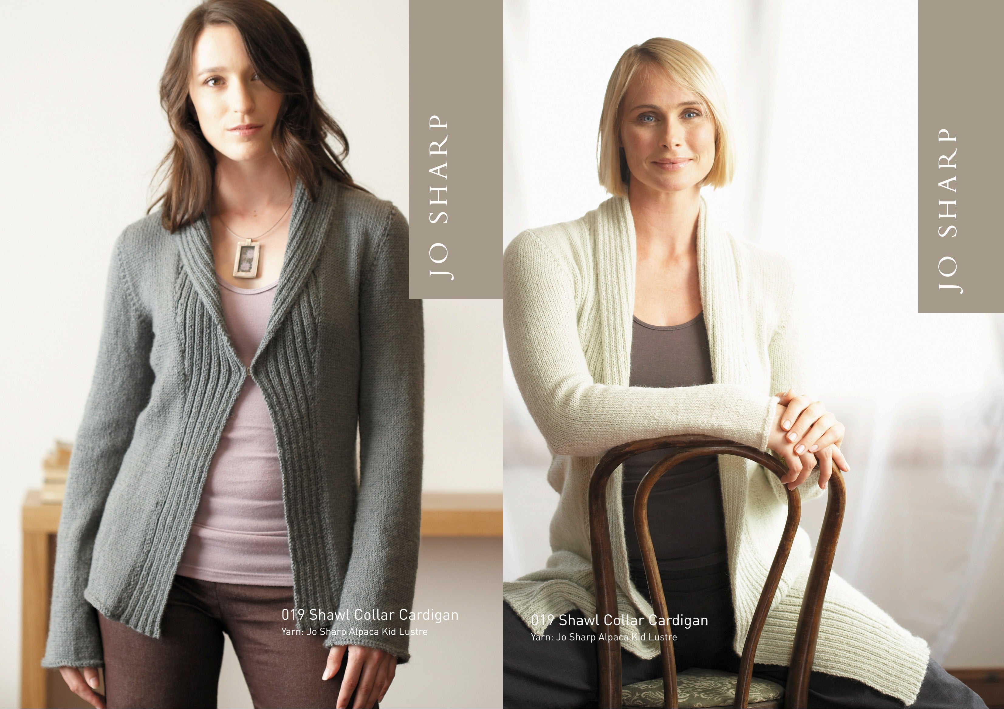 Jo Sharp Shawl Collar Cardigan and Coat Knitting Pattern