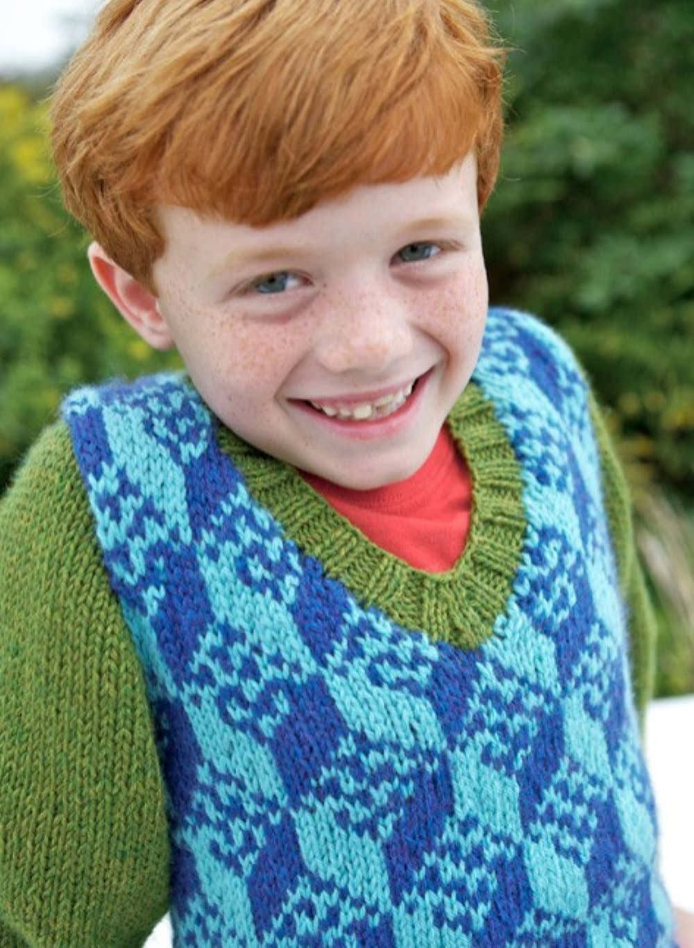 Felix Vest Jumper Knitting Pattern