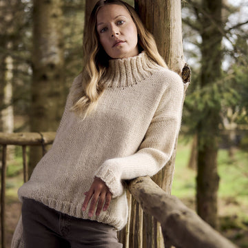 Forbes Sweater In Rowan Kid Classic Jumper Knitting Pattern