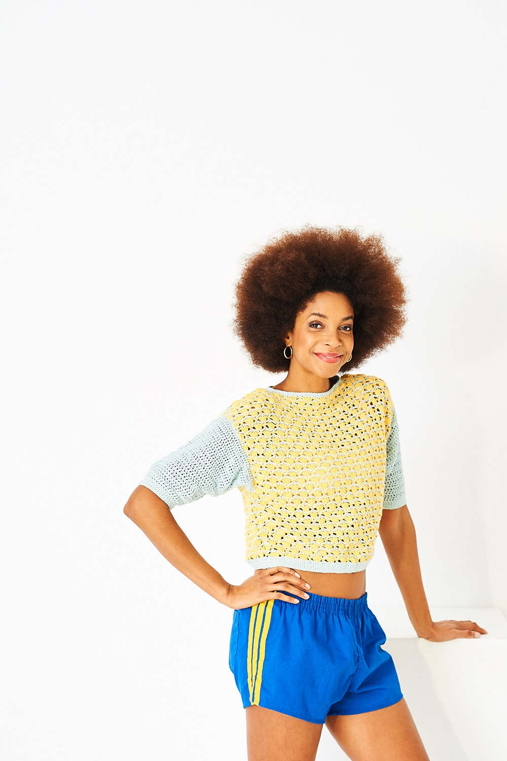 Ladies Crochet Top and Sweater in Stylecraft Bamboo & Cotton DK