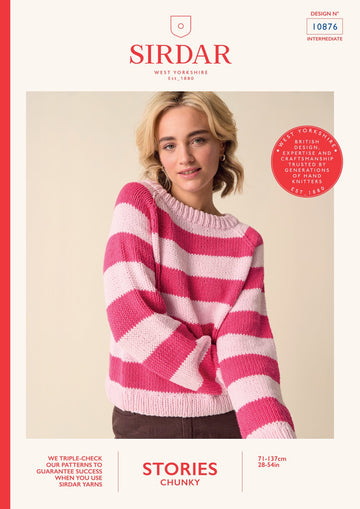 Thank Me Later Sweater in Sirdar Stories Chunky  10876 PDF