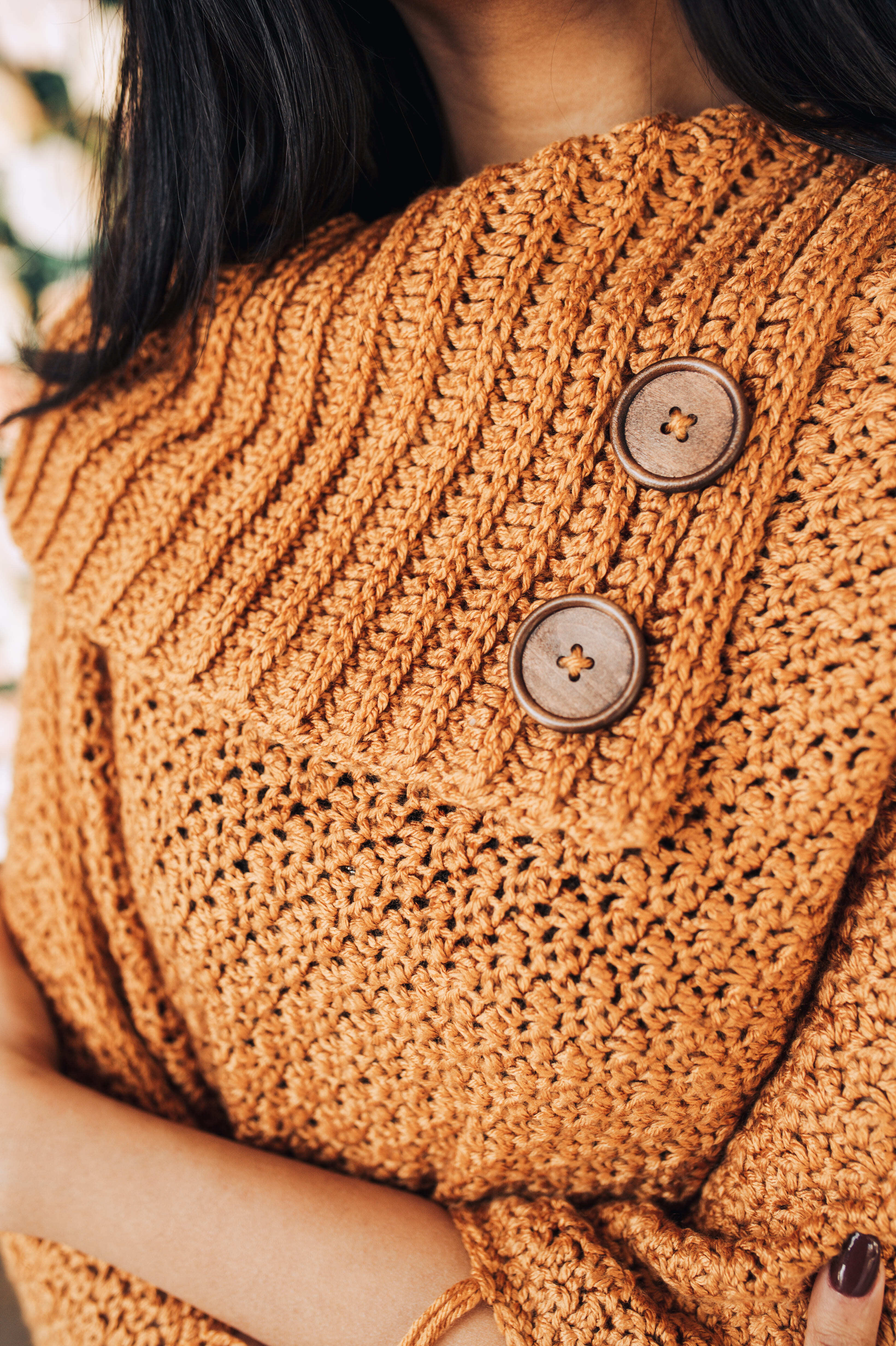 Sugar Maple Poncho Cape Crochet Pattern