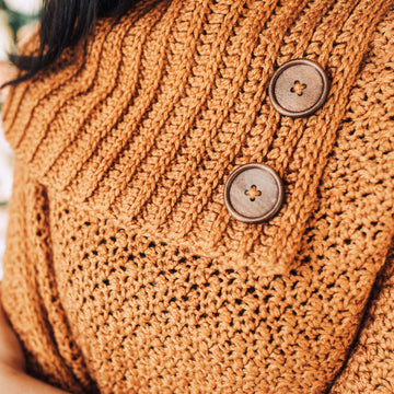 Sugar Maple Poncho Cape Crochet Pattern