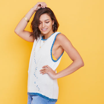 Paintbox Yarns Tourmaline Tank Knitting Pattern