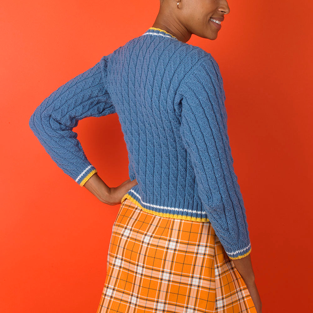 Paintbox Yarns Collegiate Cable Jumper Knitting Pattern