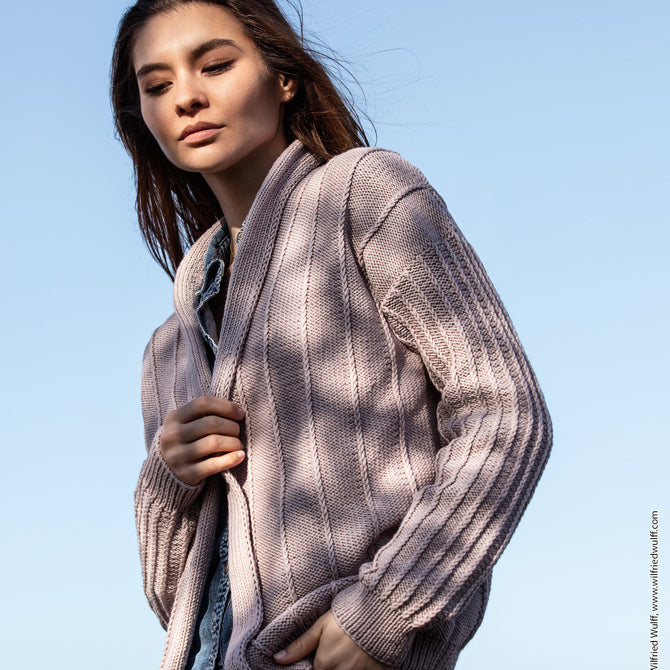 Lana Grossa Jacket in Cool Wool Big or Cool Wool Big Hand-Dyed