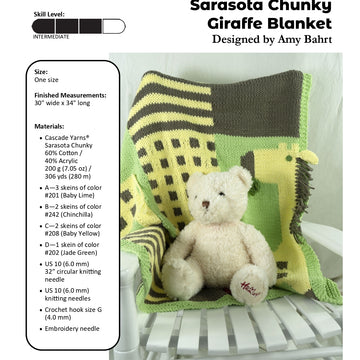 Giraffe Blanket Knitting Pattern