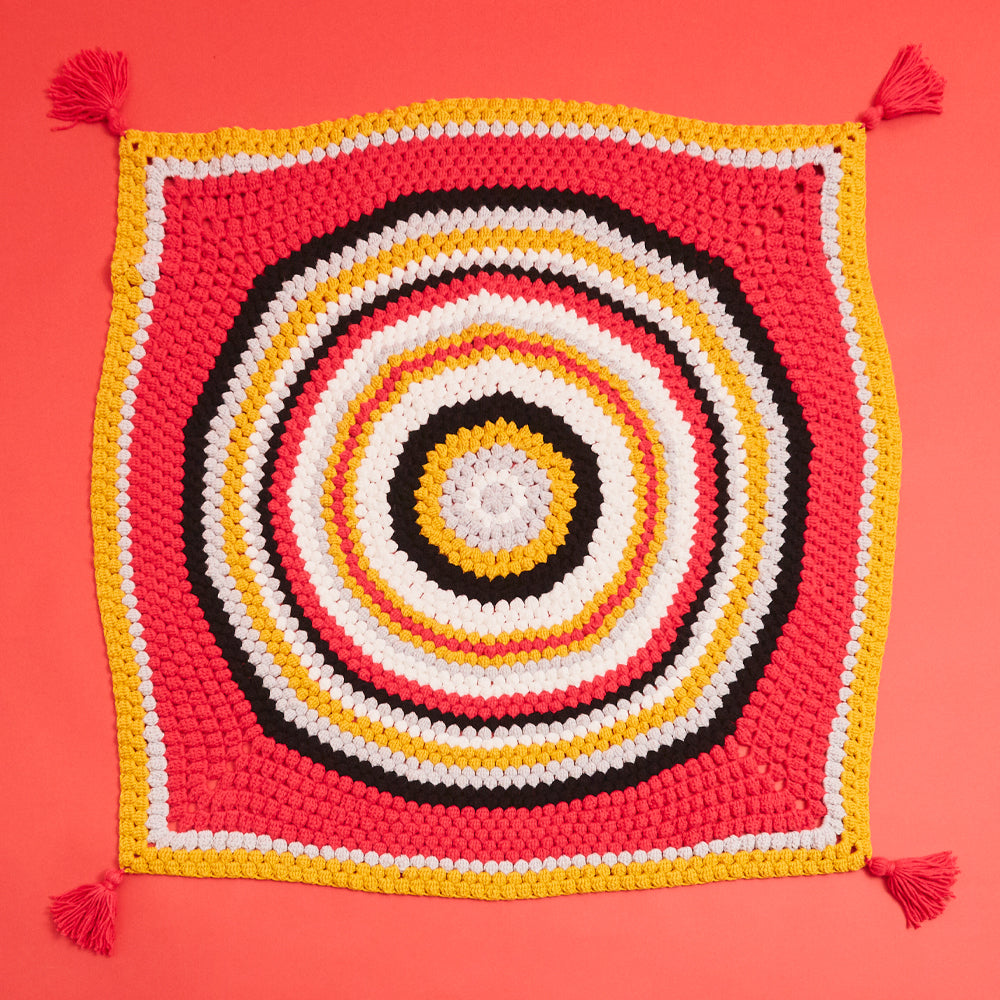 Paintbox Yarns Elipse Puffy Throw Crochet Pattern